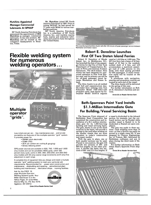 Maritime Reporter Magazine, page 6,  Feb 1986