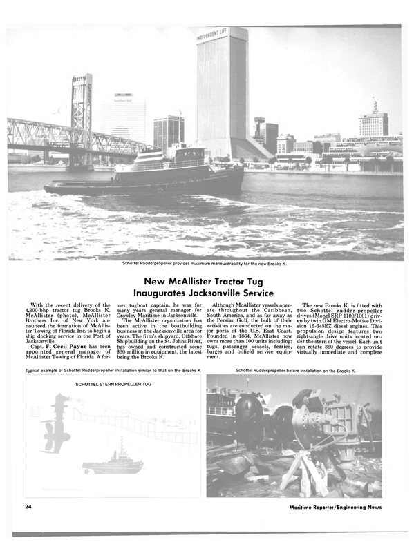 Maritime Reporter Magazine, page 22,  May 1986