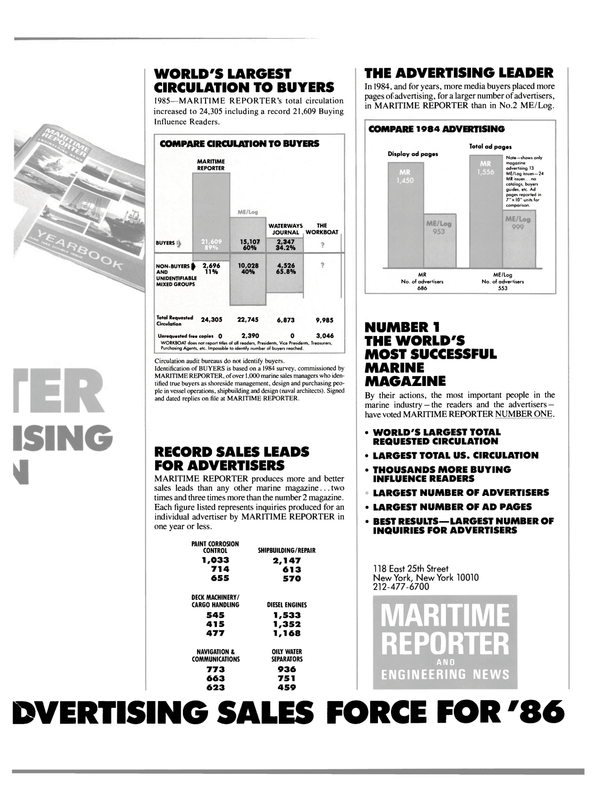 Maritime Reporter Magazine, page 49,  May 1986