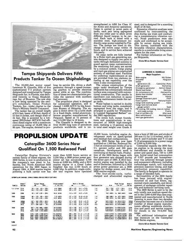 Maritime Reporter Magazine, page 92,  Jun 1986