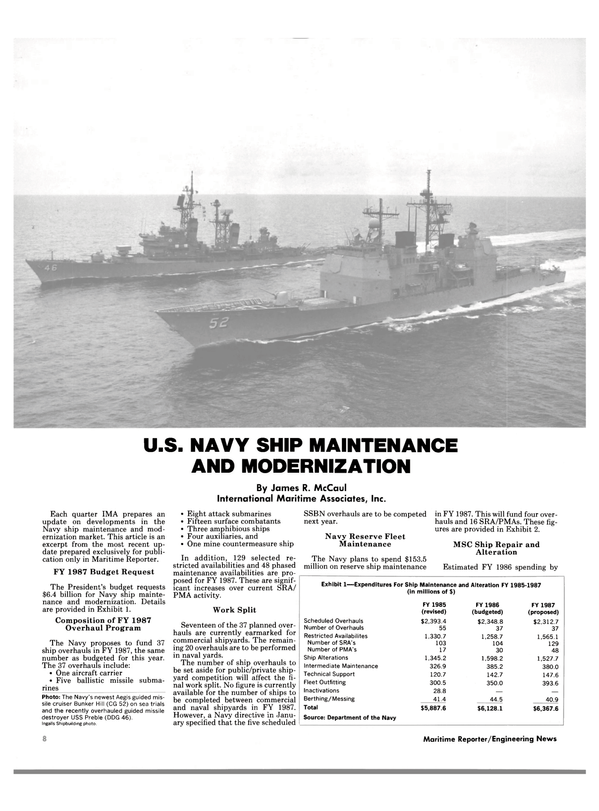 Maritime Reporter Magazine, page 6,  Jul 15, 1986
