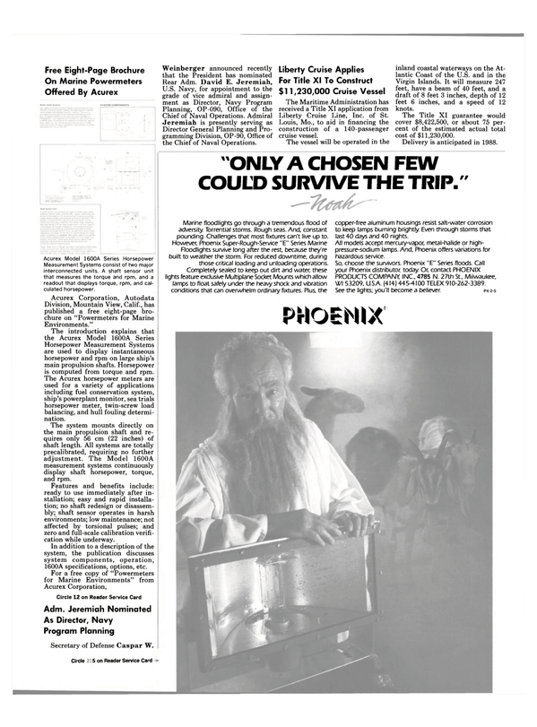 Maritime Reporter Magazine, page 29,  Aug 1986