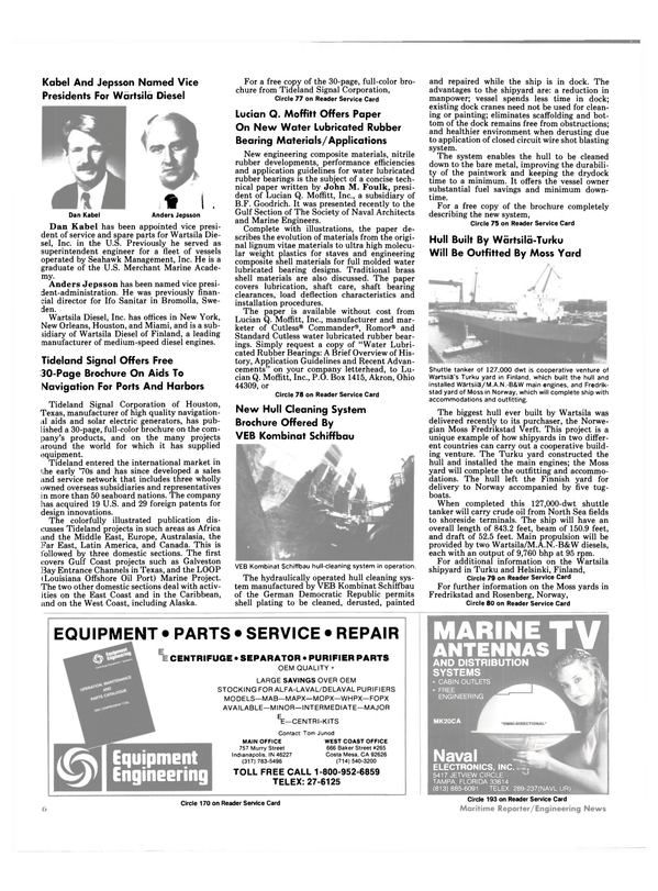 Maritime Reporter Magazine, page 4,  Sep 1986