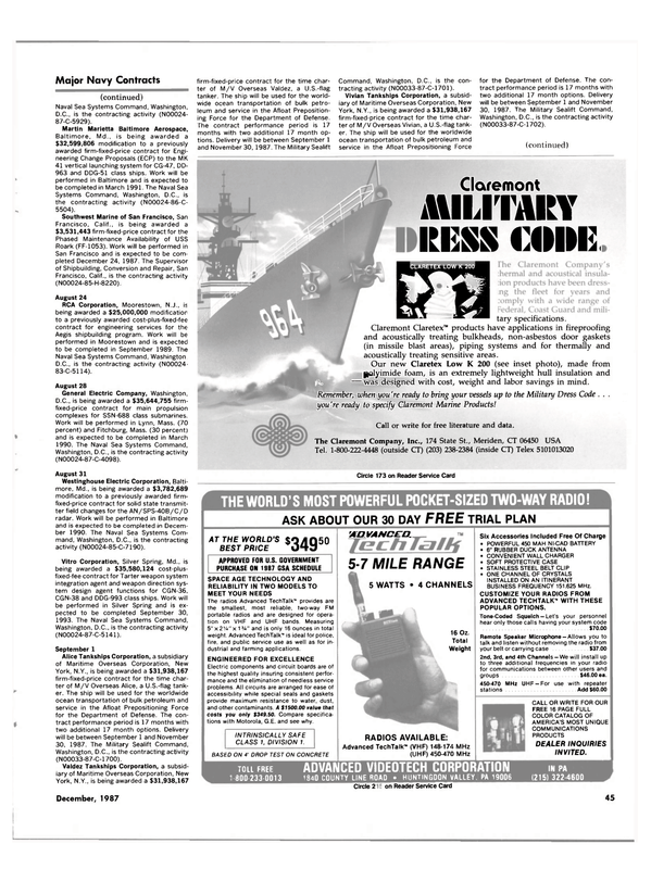 Maritime Reporter Magazine, page 33,  Dec 1987