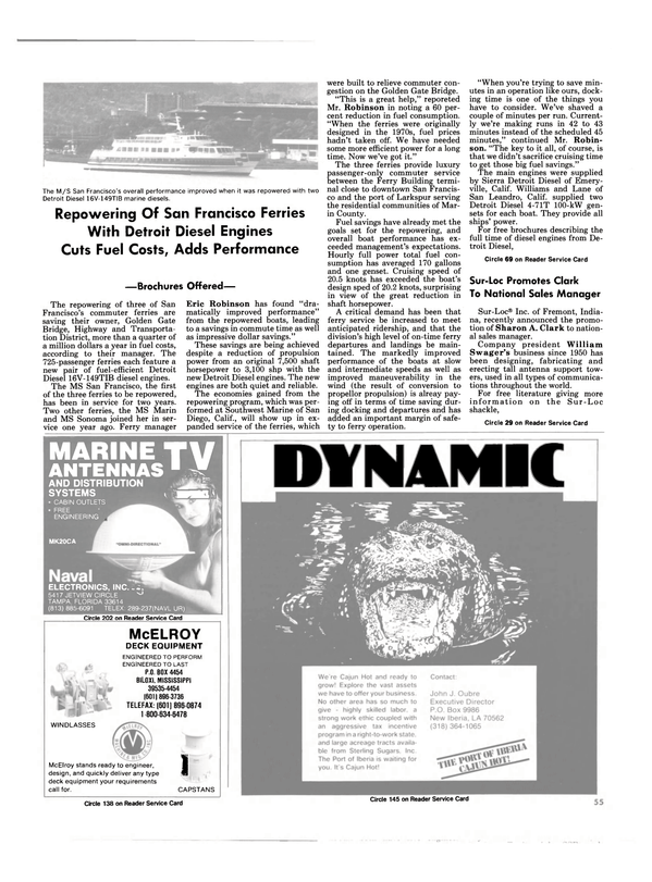 Maritime Reporter Magazine, page 53,  Jan 1988