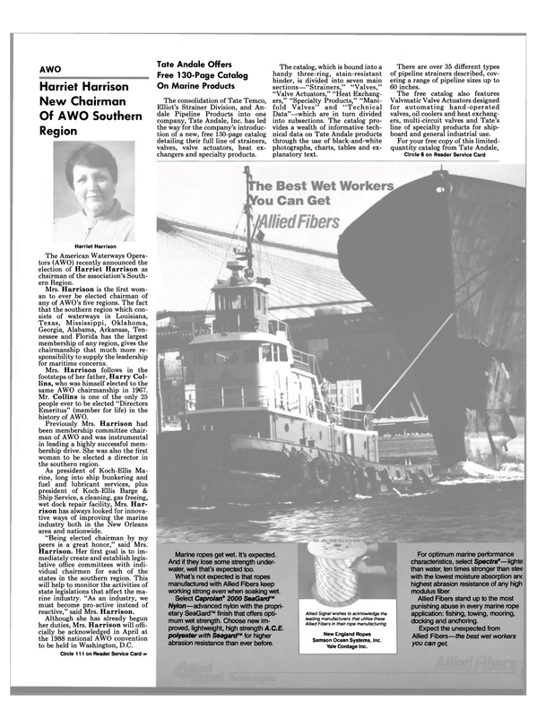 Maritime Reporter Magazine, page 11,  Mar 1988