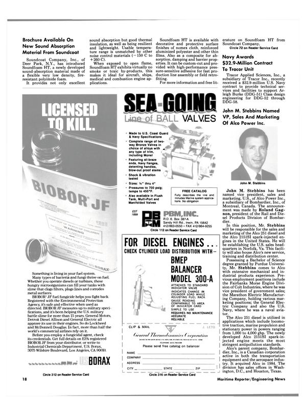 Maritime Reporter Magazine, page 16,  Jun 1988