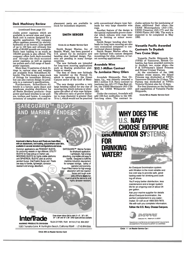 Maritime Reporter Magazine, page 35,  Oct 1988