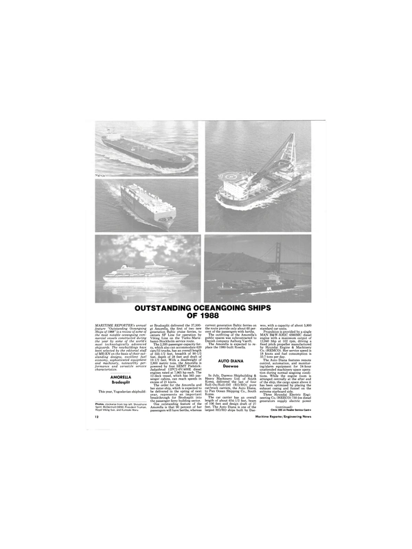 Maritime Reporter Magazine, page 8,  Dec 1988