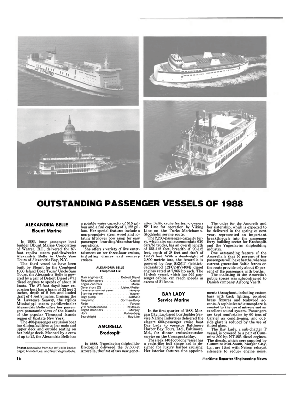 Maritime Reporter Magazine, page 14,  Jan 1989