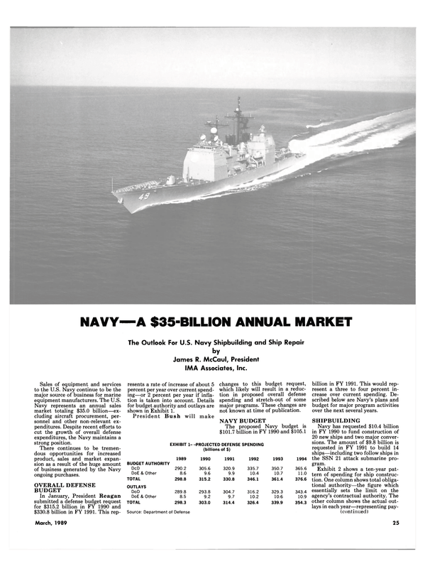 Maritime Reporter Magazine, page 25,  Mar 1989