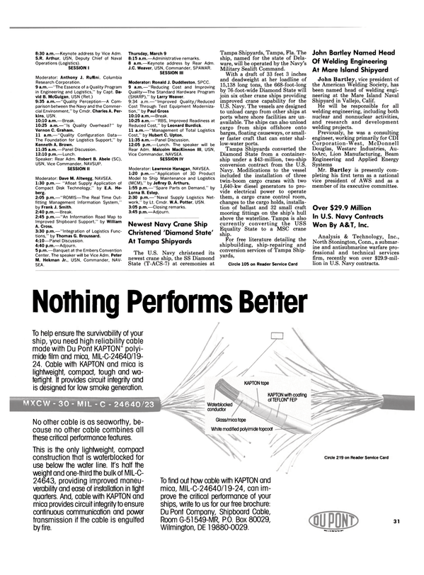 Maritime Reporter Magazine, page 31,  Mar 1989