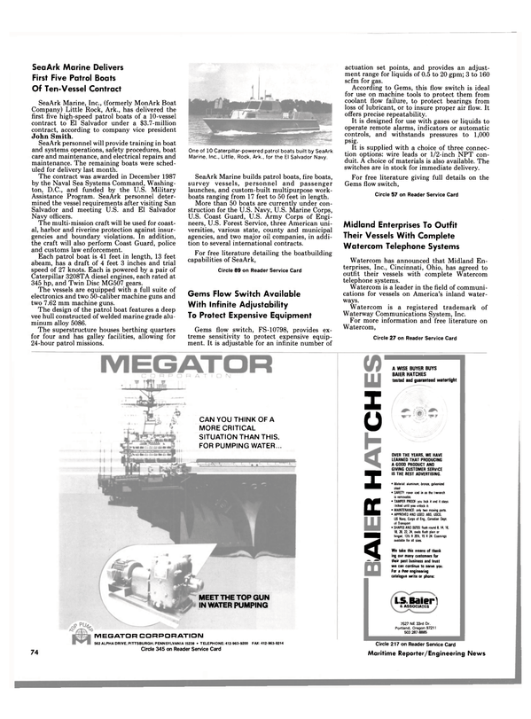 Maritime Reporter Magazine, page 72,  Apr 1989