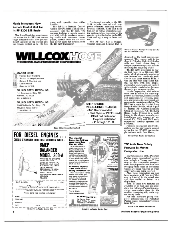 Maritime Reporter Magazine, page 6,  Apr 1989