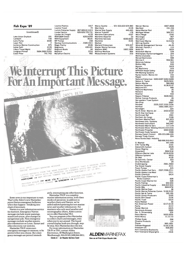 Maritime Reporter Magazine, page 12,  Oct 1989