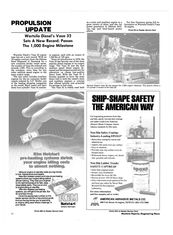 Maritime Reporter Magazine, page 18,  Oct 1989