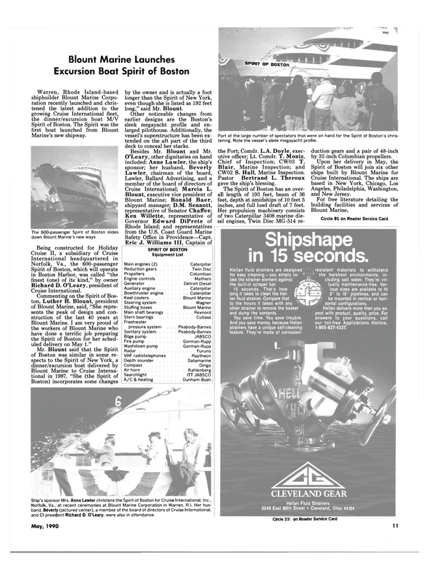 Maritime Reporter Magazine, page 9,  May 1990