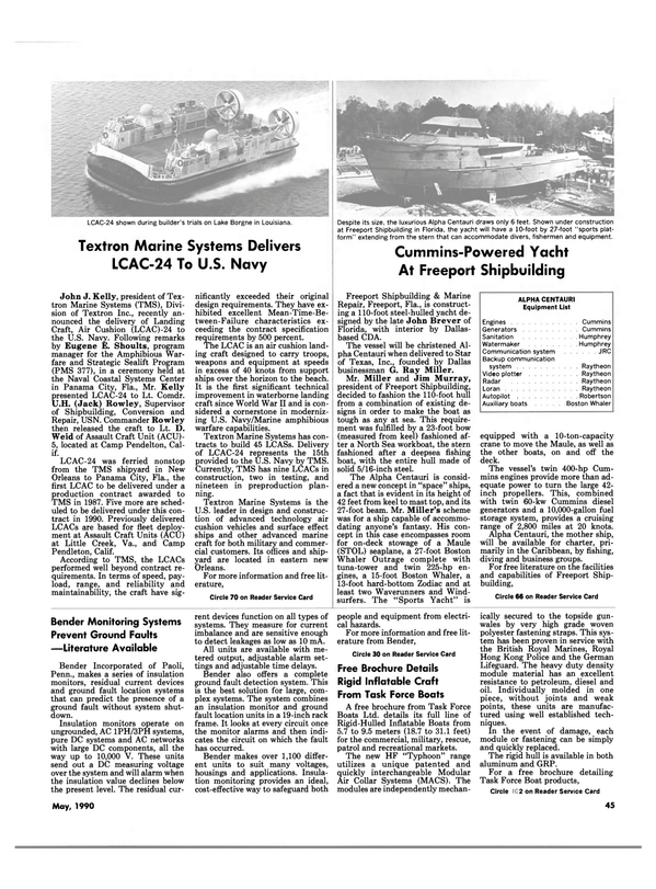 Maritime Reporter Magazine, page 43,  May 1990