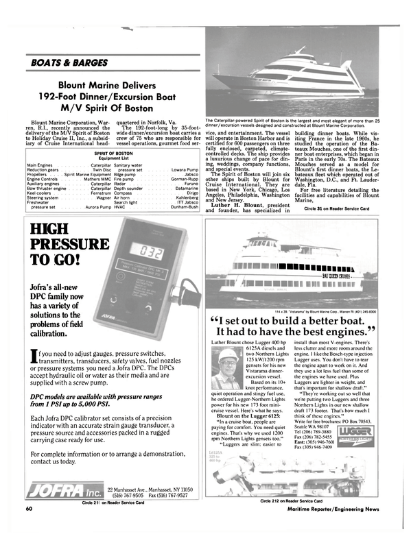Maritime Reporter Magazine, page 63,  Jul 1990