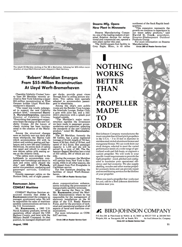 Maritime Reporter Magazine, page 9,  Aug 1990