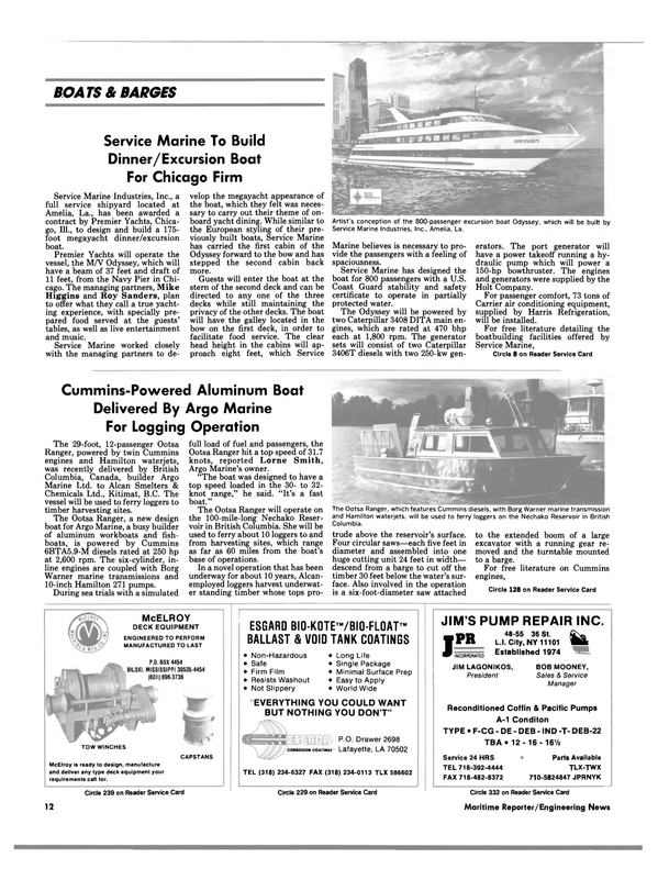 Maritime Reporter Magazine, page 10,  Aug 1990