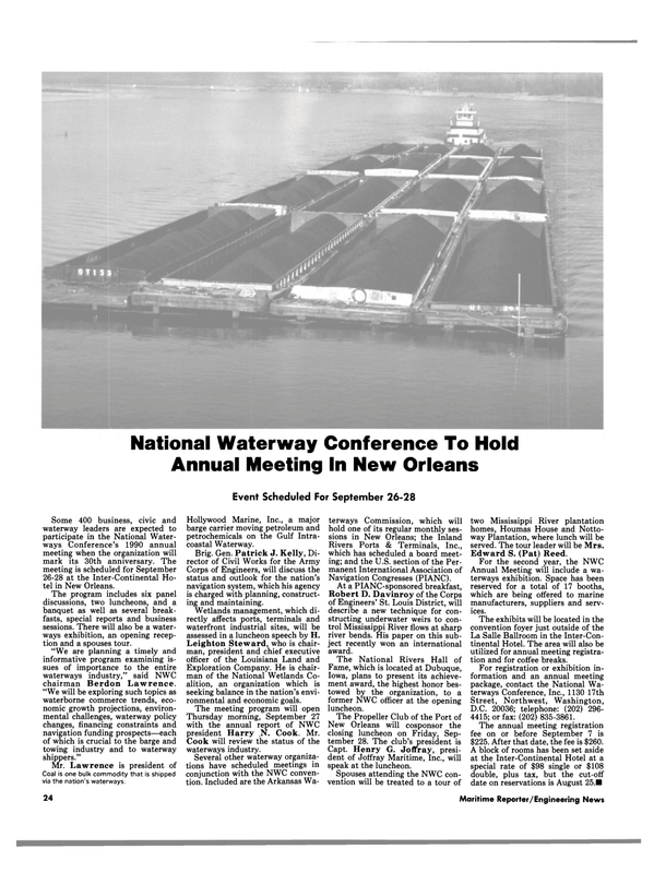 Maritime Reporter Magazine, page 24,  Aug 1990