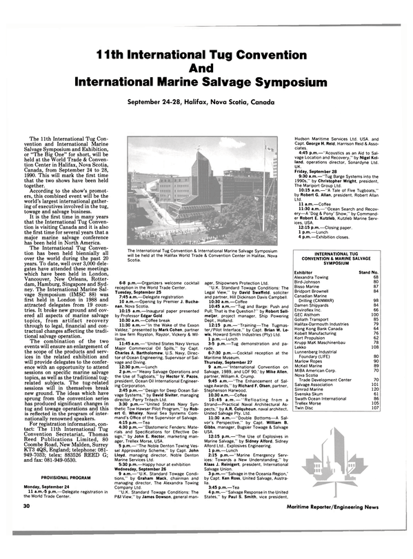 Maritime Reporter Magazine, page 30,  Aug 1990