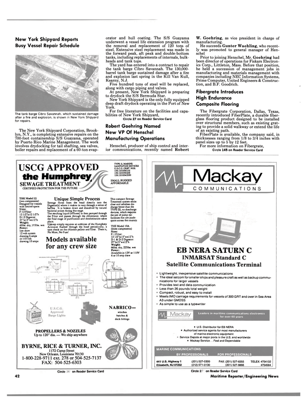 Maritime Reporter Magazine, page 42,  Aug 1990