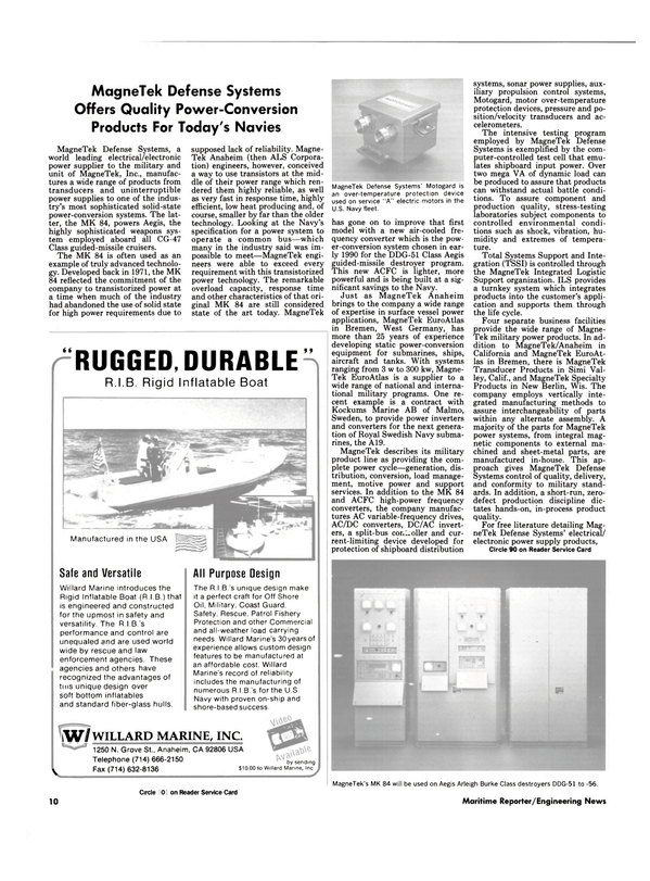 Maritime Reporter Magazine, page 8,  Sep 1990