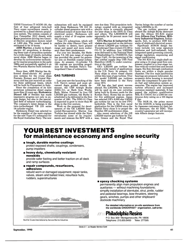 Maritime Reporter Magazine, page 39,  Sep 1990