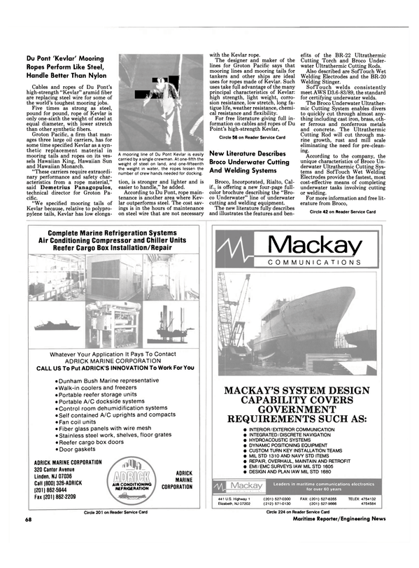 Maritime Reporter Magazine, page 66,  Sep 1990