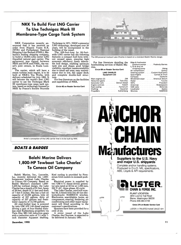 Maritime Reporter Magazine, page 9,  Dec 1990