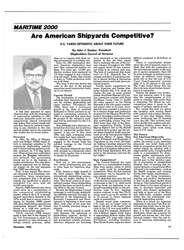 Maritime Reporter Magazine, page 15,  Dec 1990