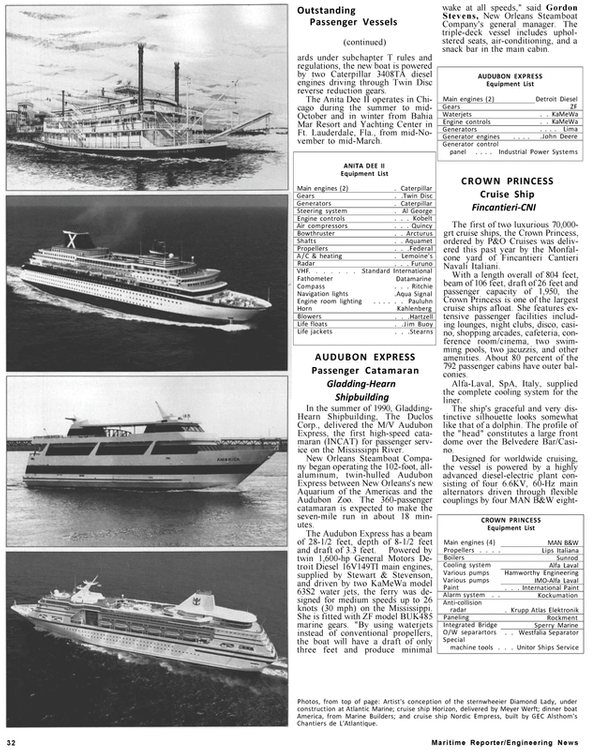 Maritime Reporter Magazine, page 30,  Jan 1991