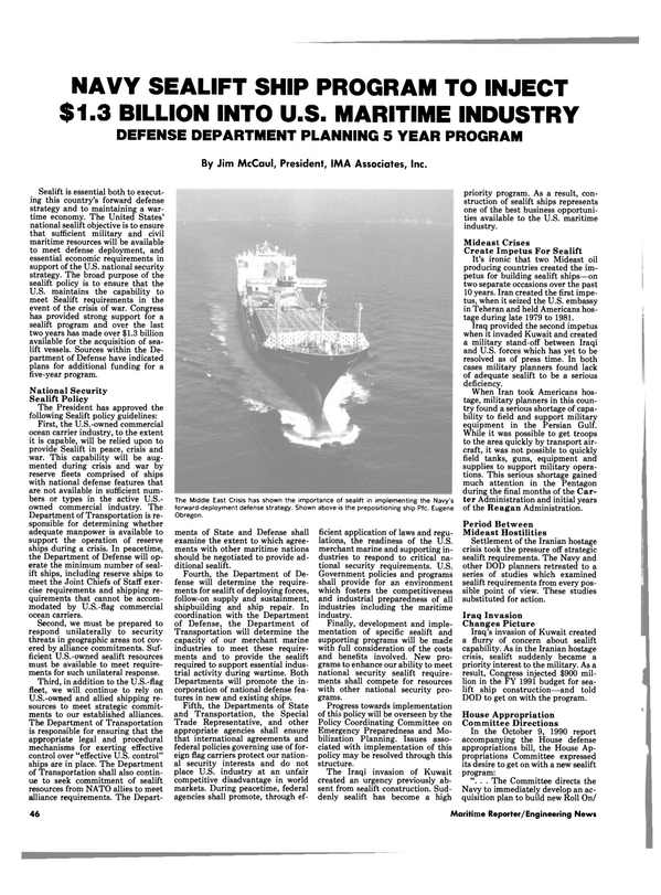 Maritime Reporter Magazine, page 44,  Feb 1991