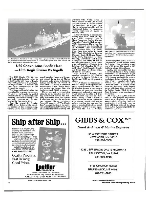 Maritime Reporter Magazine, page 52,  Feb 1991