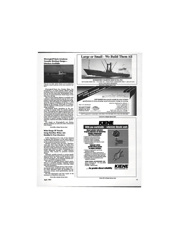 Maritime Reporter Magazine, page 9,  Apr 1991