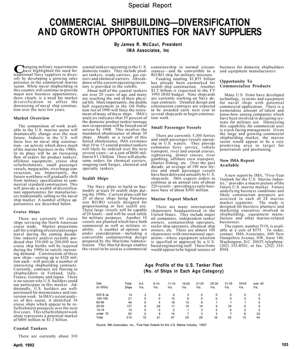 Maritime Reporter Magazine, page 72,  Apr 1992