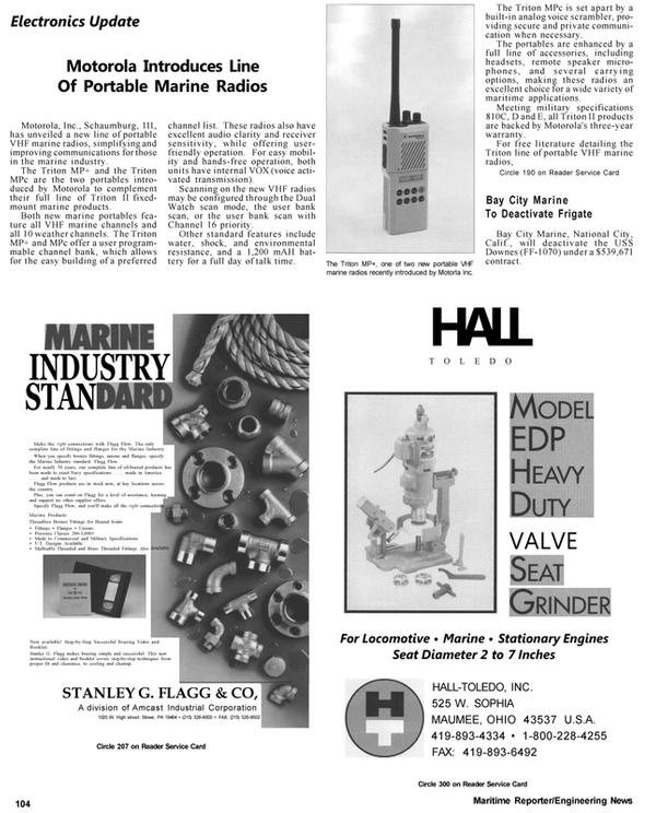 Maritime Reporter Magazine, page 75,  Apr 1992