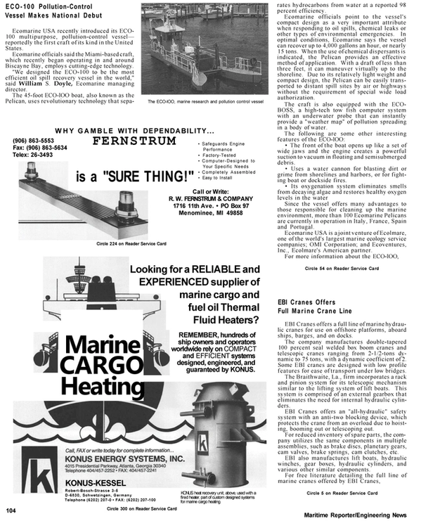 Maritime Reporter Magazine, page 87,  Apr 1992