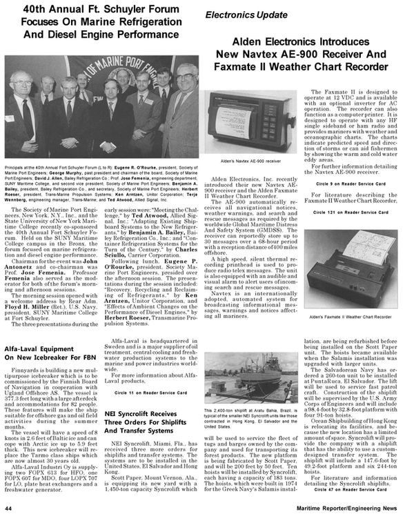 Maritime Reporter Magazine, page 46,  May 1992