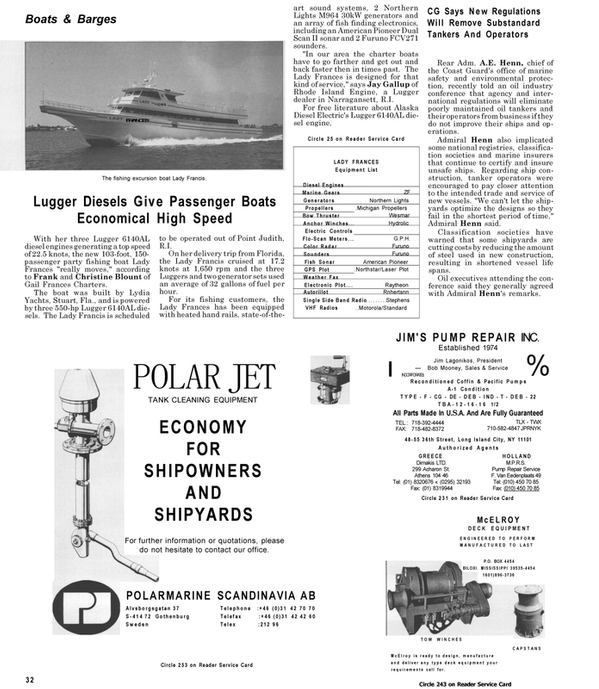 Maritime Reporter Magazine, page 36,  Jul 1992