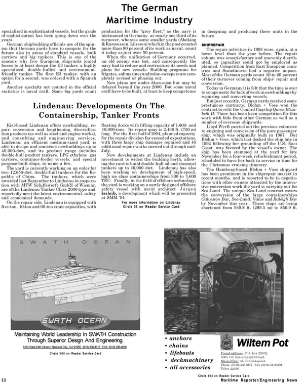 Maritime Reporter Magazine, page 30,  Sep 1994