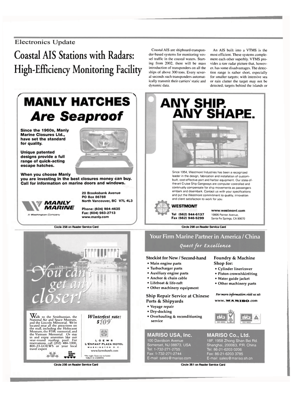 Maritime Reporter Magazine, page 44,  Feb 2000