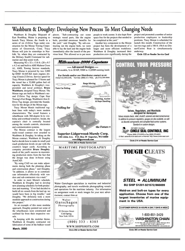 Maritime Reporter Magazine, page 49,  Mar 2000