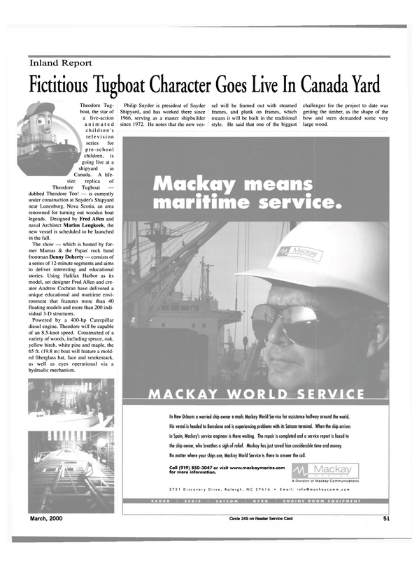 Maritime Reporter Magazine, page 51,  Mar 2000