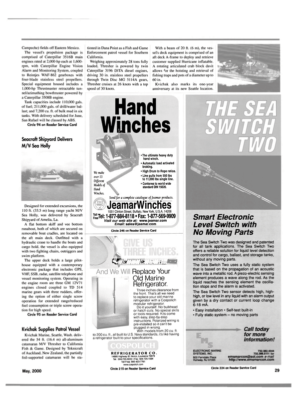 Maritime Reporter Magazine, page 29,  May 2000