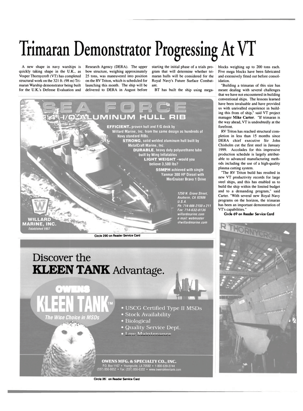 Maritime Reporter Magazine, page 34,  May 2000