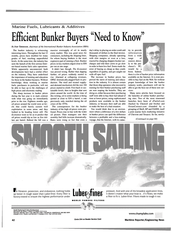 Maritime Reporter Magazine, page 44,  May 2000