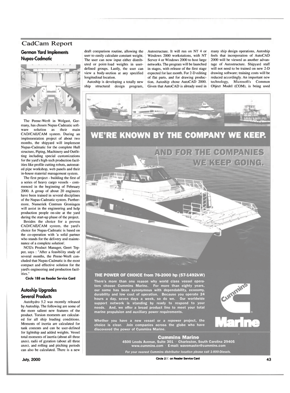 Maritime Reporter Magazine, page 43,  Jul 2000